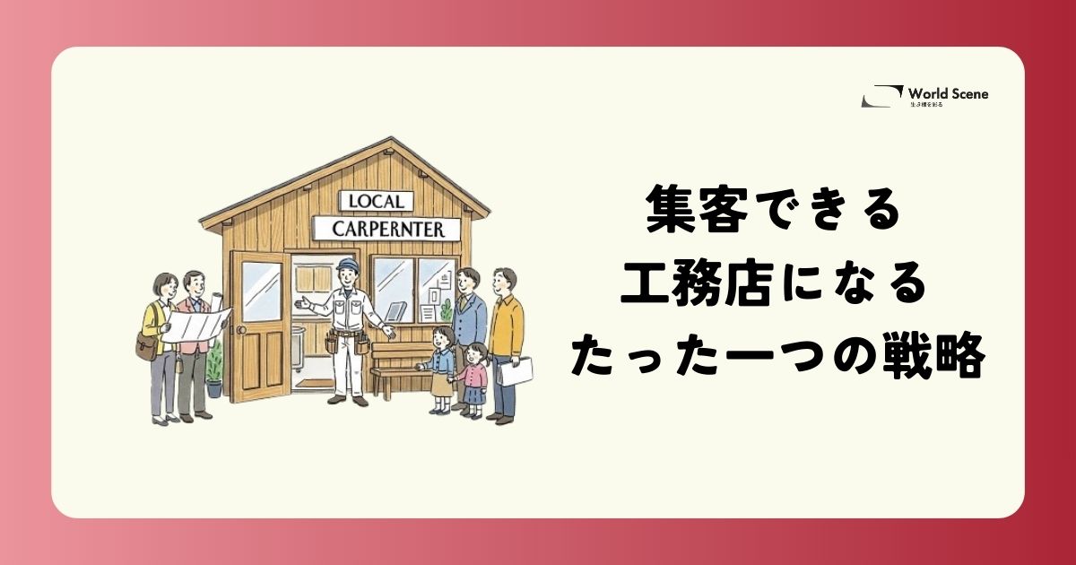 集客できる工務店になる、たった一つの戦略のアイキャッチ画像